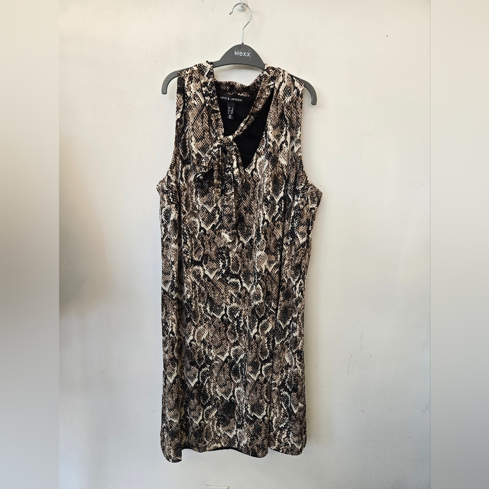 Love & Legend Animal Print Midi Dress